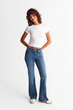 Blue Women Gina Tricot Y2k Low Bootcut Jeans | 90YCTRGNB