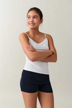 Blue Young Gina Tricot Y Low Waist Yoga Shorts | 32PRUWZLT