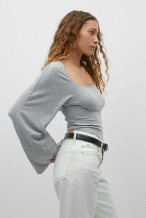 Grey Women Gina Tricot Bolero Top | 97NFBIXAV