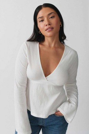 White Women Gina Tricot Tie Top | 12NBVXTIR