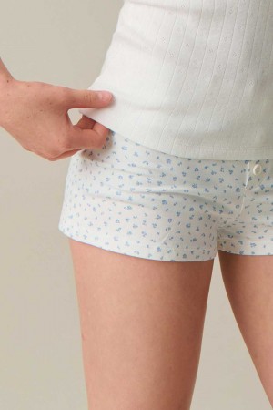 White Young Gina Tricot Y Low Waist Shorts | 09RXOFBGD